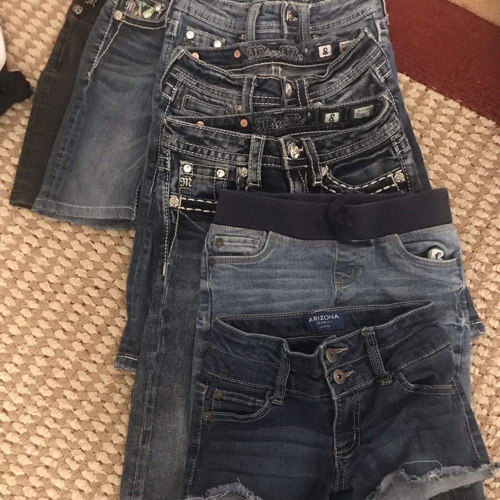 Lot of 7 Girls Size 7-8 Shorts and Capris